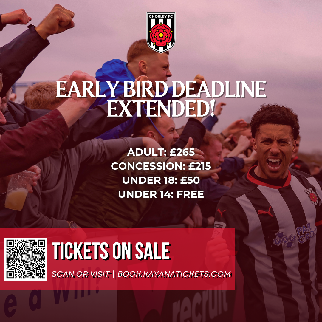 2026/27 Early Bird Season Ticket deadline extended!
