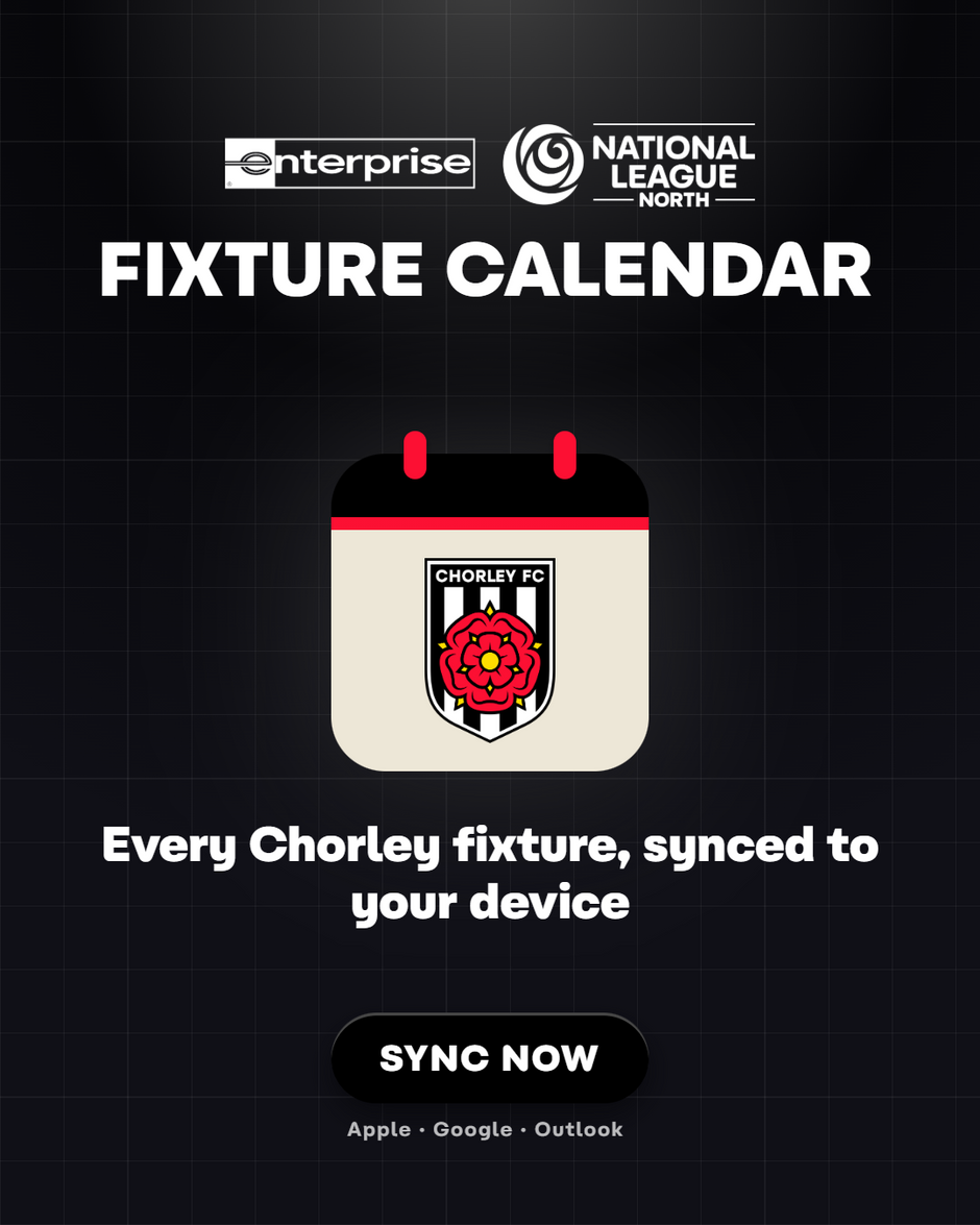 Get in sync with every Chorley fixture!